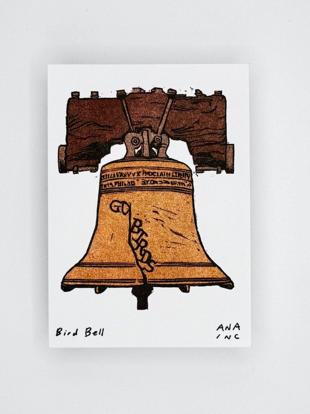 Ana Inciardi Philadelphia Eagles Bird Bell Mini Art Print